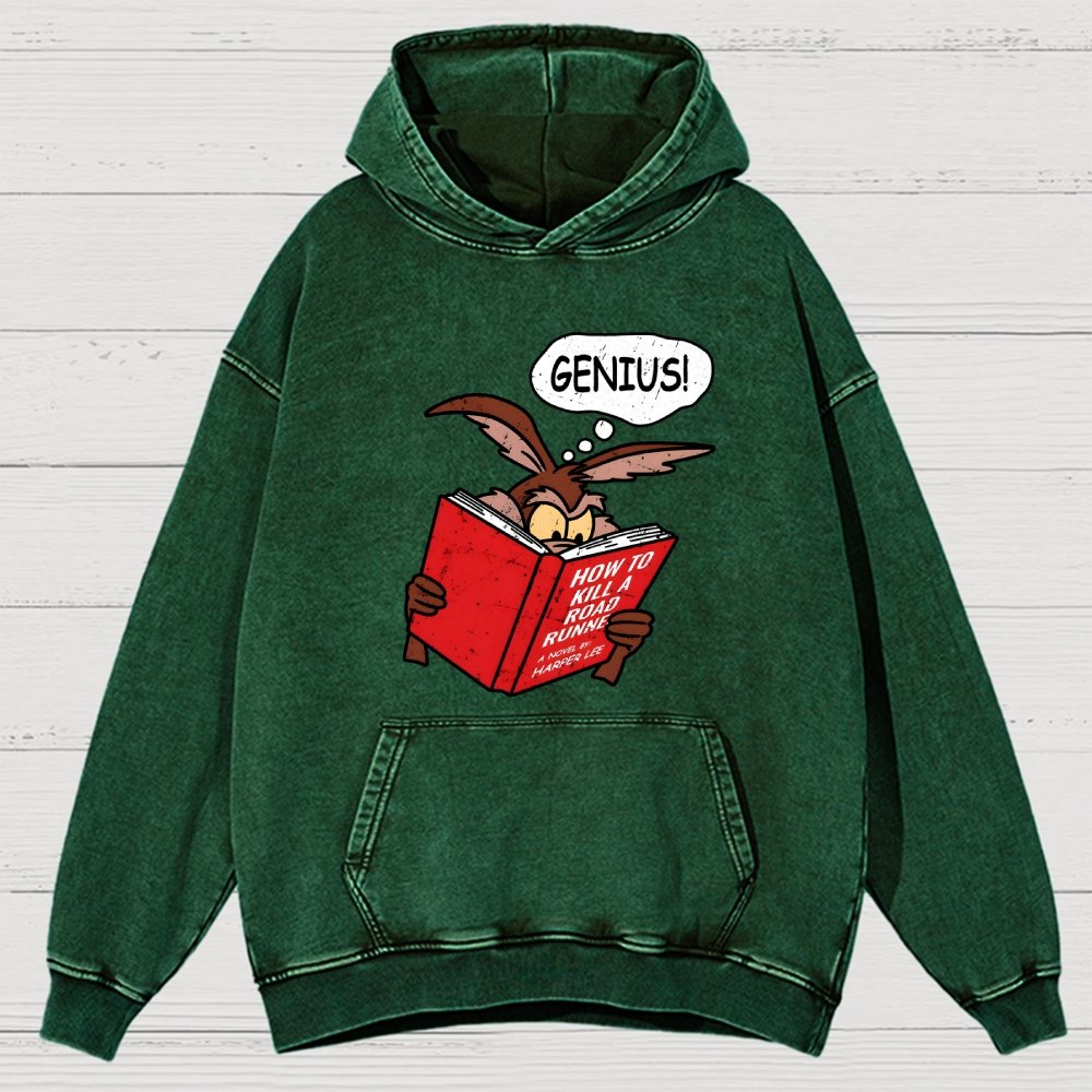 Genius Plan Vintage Distressed Hoodie