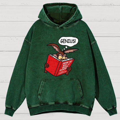 Genius Plan Vintage Distressed Hoodie