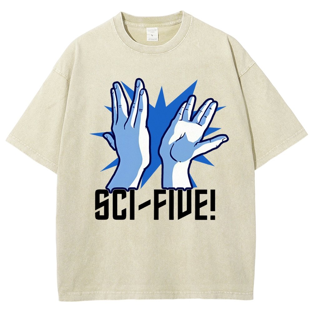 Sci-Five Vintage Distressed T-shirt