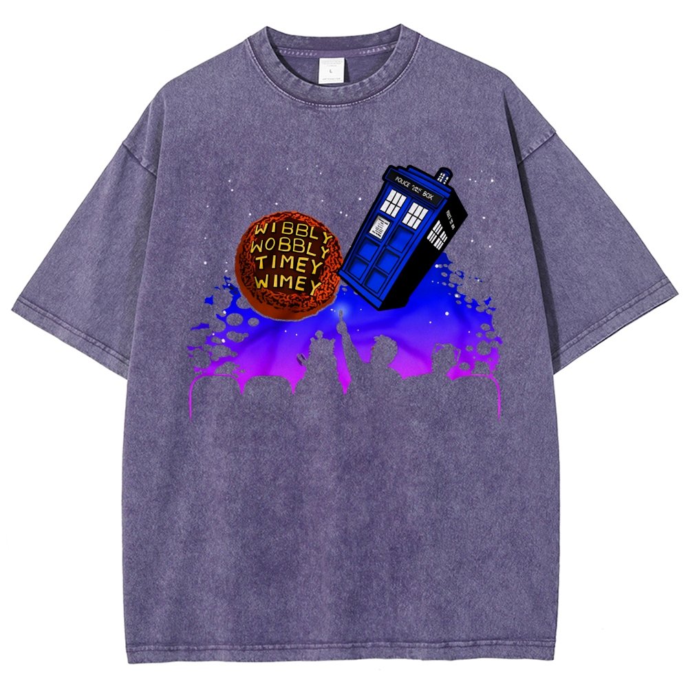 Wibbly Wobbly Timey Wimey   Vintage Distressed T-shirt