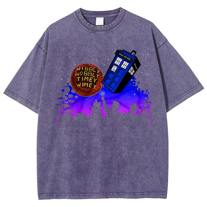 Wibbly Wobbly Timey Wimey   Vintage Distressed T-shirt