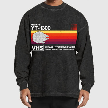 Vintage Hyperdrive Starship Washed Long Sleeve Tee