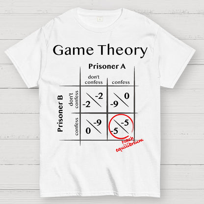Game Theory - Nash equilibrium Geek T-Shirt