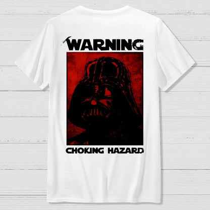 Warning Choking Hazard Back Printing Geek T-Shirt