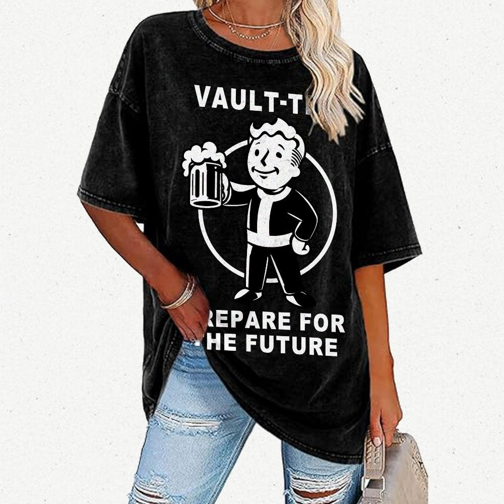 prepare for the future Vintage Distressed T-shirt