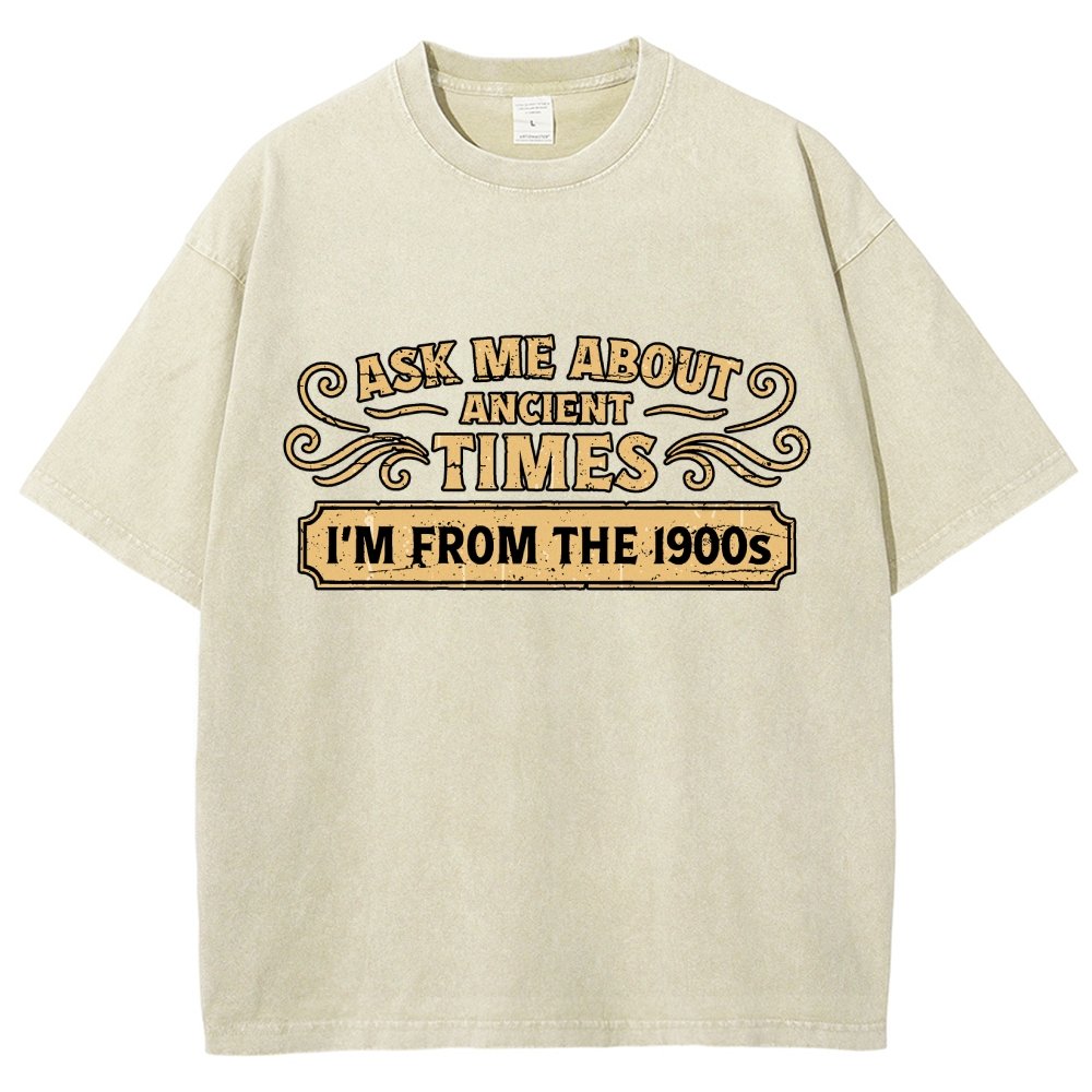Ask Me About Ancient Times Vintage Distressed T-shirt