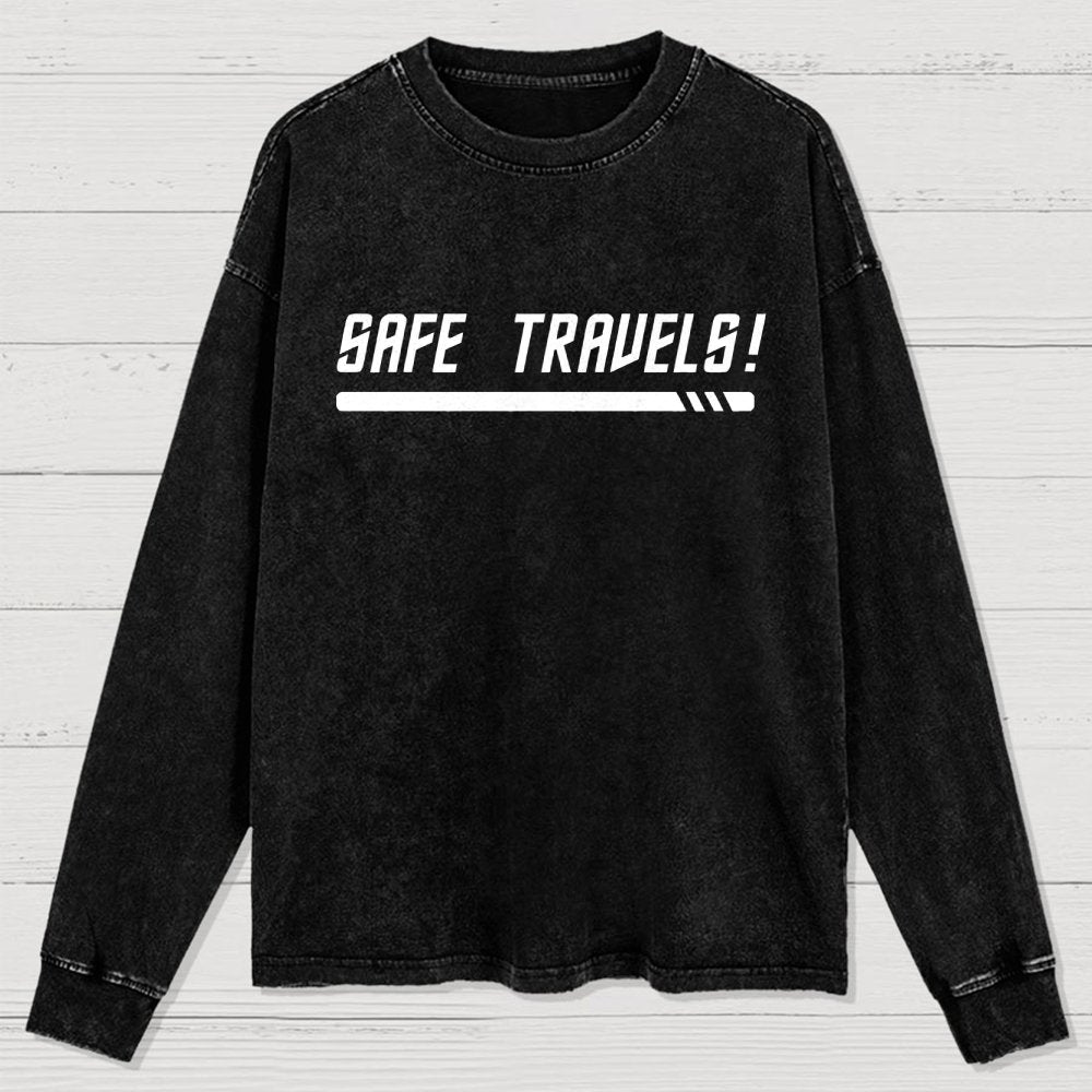 Red Shirt Traveler Washed Long Sleeve Tee