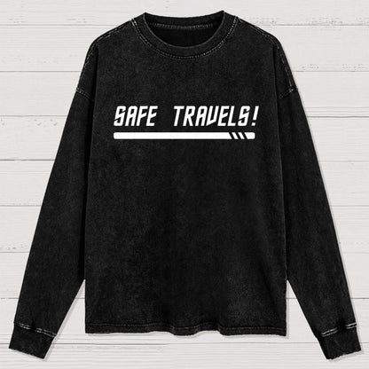 Red Shirt Traveler Washed Long Sleeve Tee