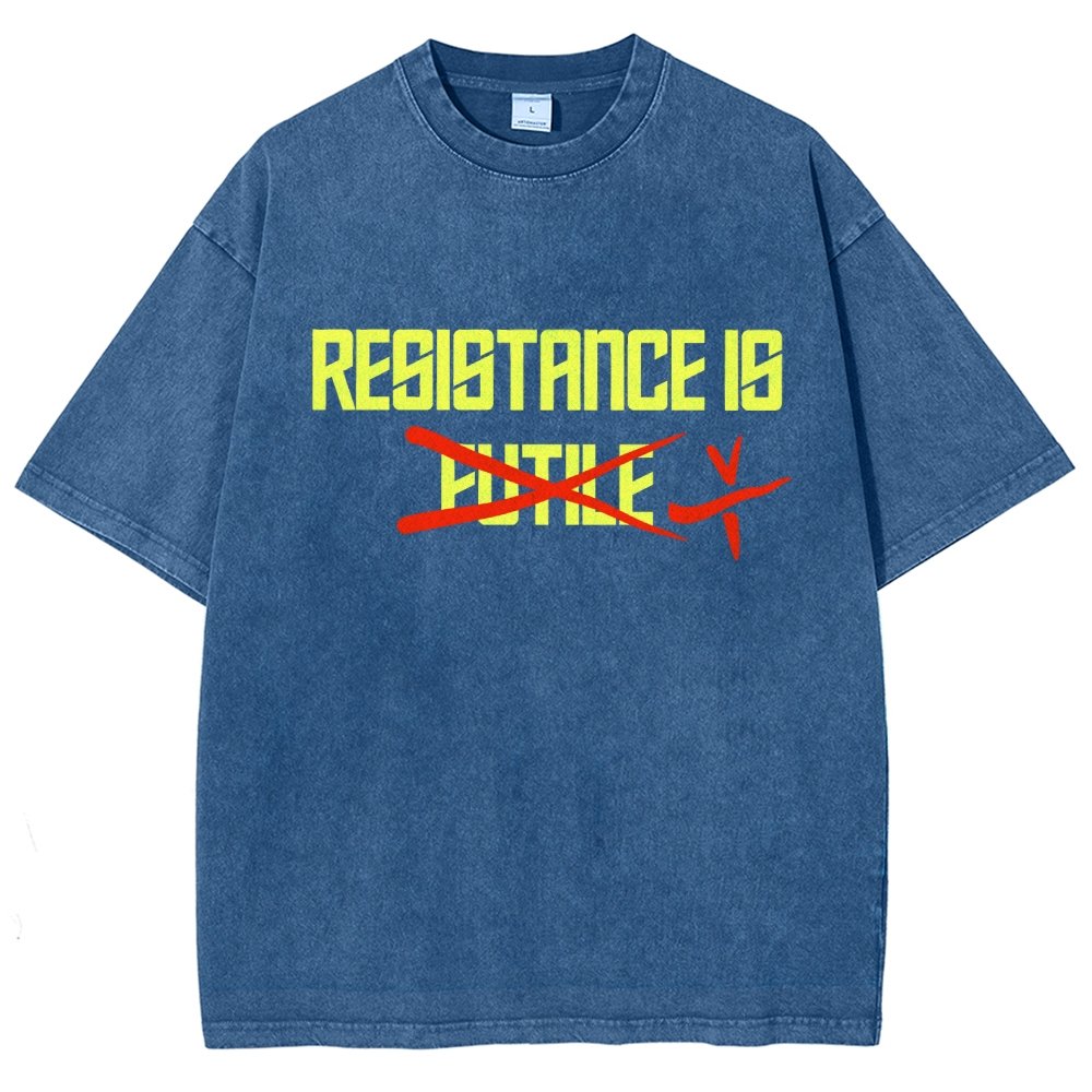 Resistance is futile Vintage Distressed T-shirt