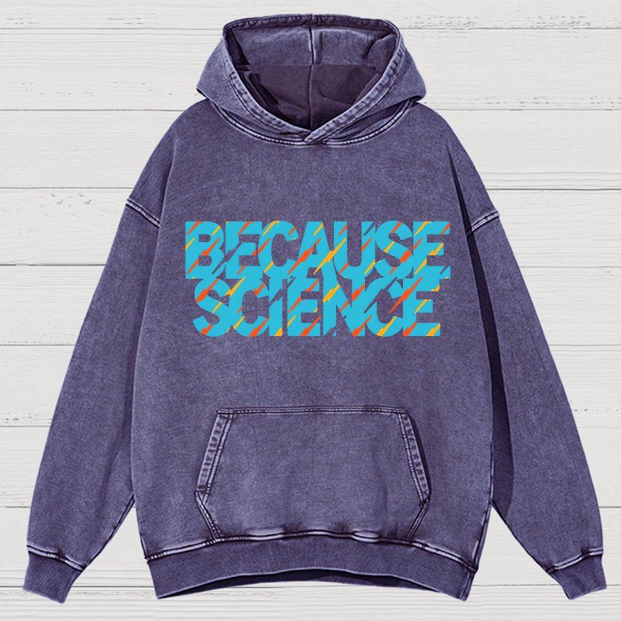 Because Science Vintage Distressed Hoodie
