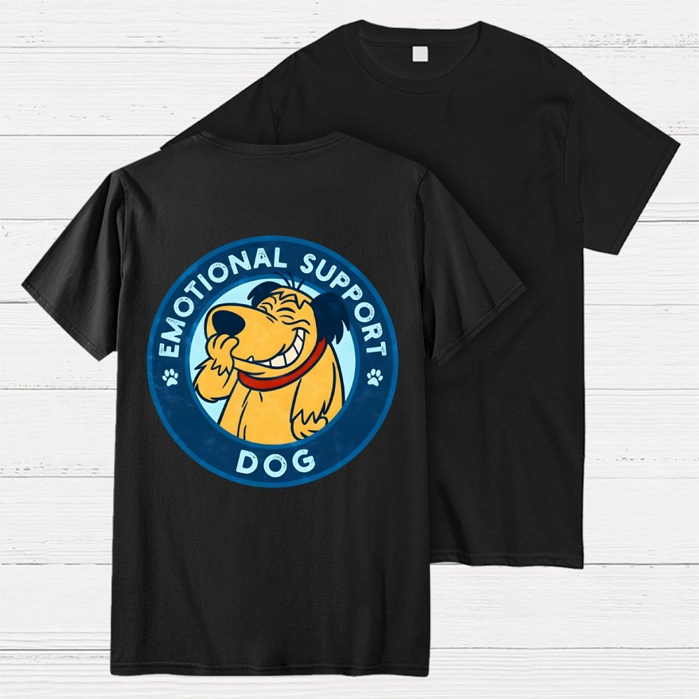 Dog Support Or Not? Back-printed Geek T-shirt