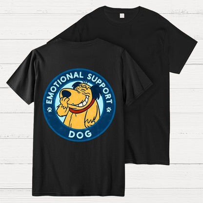 Dog Support Or Not? Back-printed Geek T-shirt