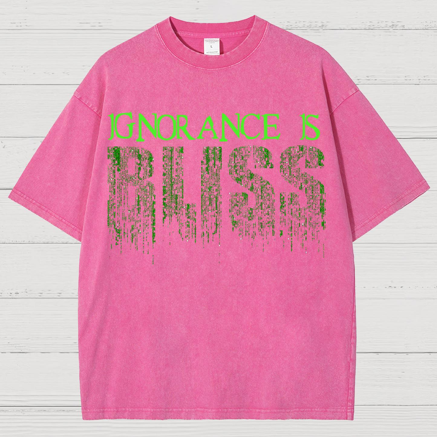 Ignorance Is Bliss Vintage Distressed T-shirt
