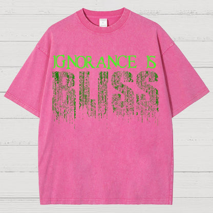 Ignorance Is Bliss Vintage Distressed T-shirt