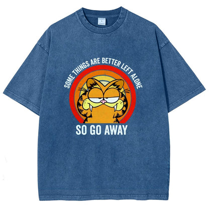 Some things are better leet alone Vintage Distressed T-shirt