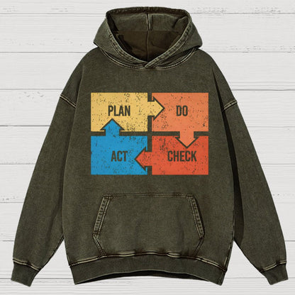 Deming Funny Vintage Distressed Hoodie