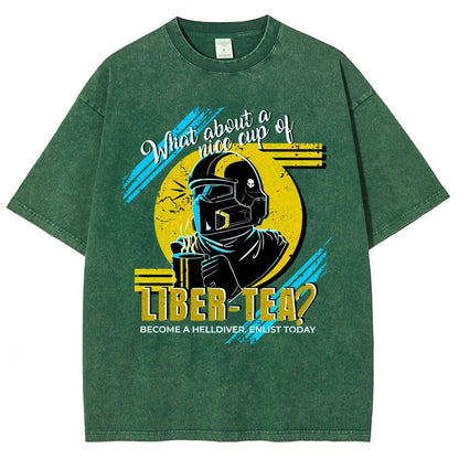 What About A Cup Of Liber-Tea Vintage Distressed T-shirt
