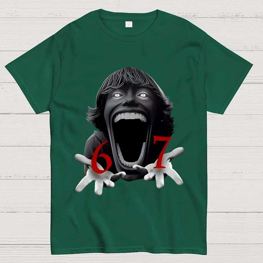 Funny Six Seven Meme Viral Quote  Geek T-Shirt