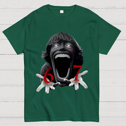 Funny Six Seven Meme Viral Quote  Geek T-Shirt