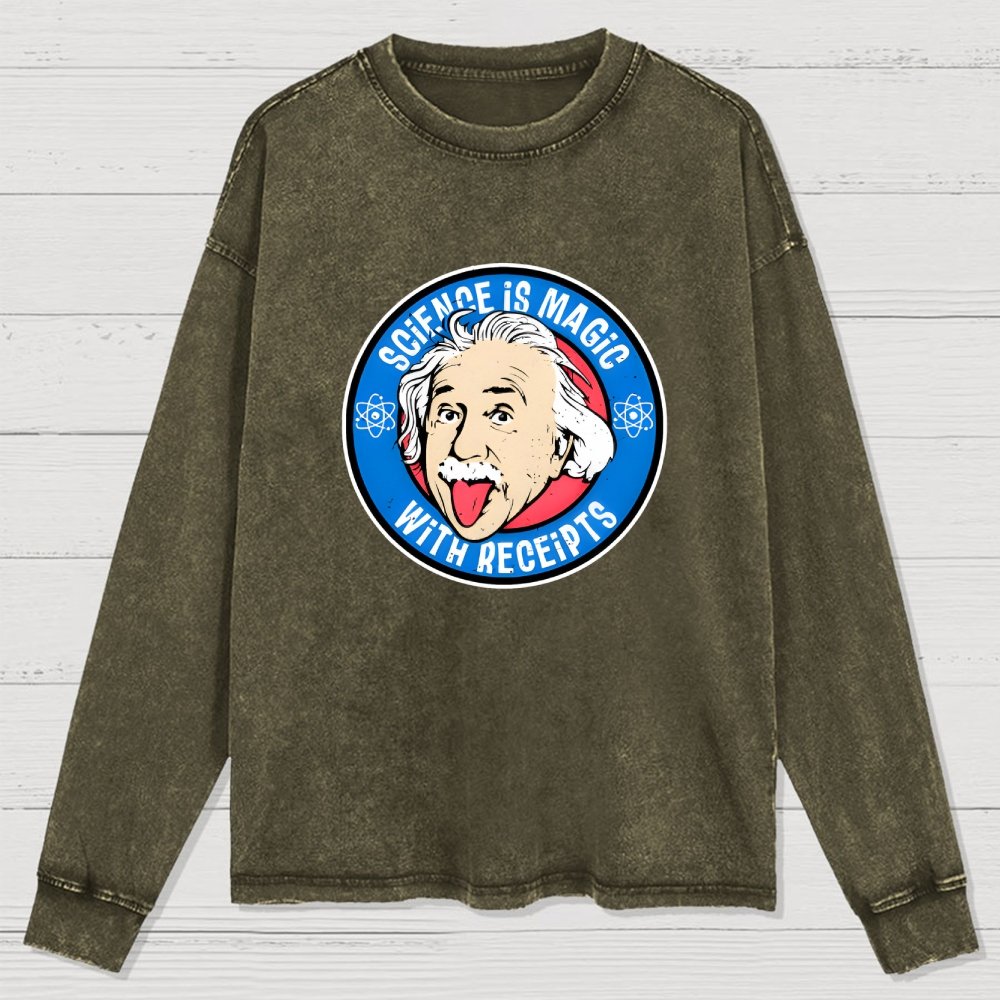 Science Is Magic Washed Long Sleeve Tee