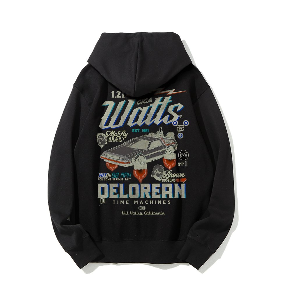 Gigawatts Garage Remix Printed Back Unisex Cotton Hoodie