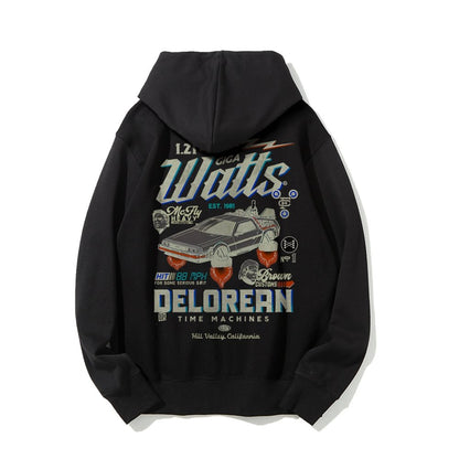 Gigawatts Garage Remix Printed Back Unisex Cotton Hoodie