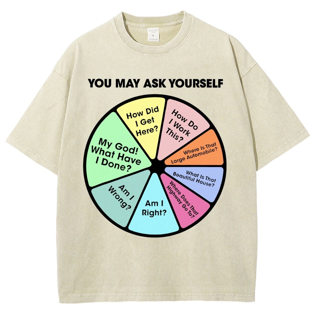 You May Ask Yourself Vintage Distressed T-shirt