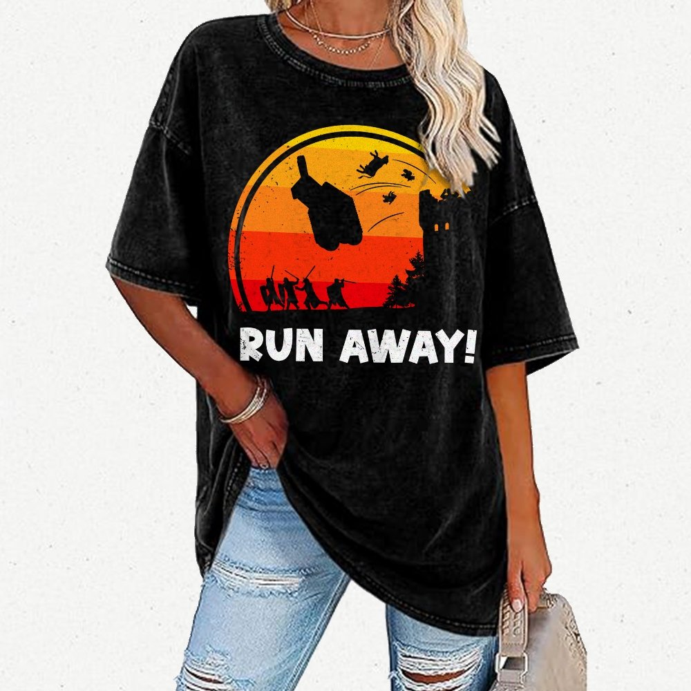 Run Away Vintage Distressed T-shirt