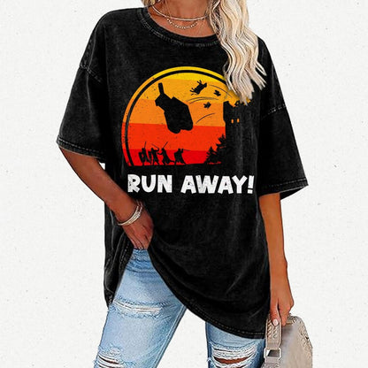 Run Away Vintage Distressed T-shirt