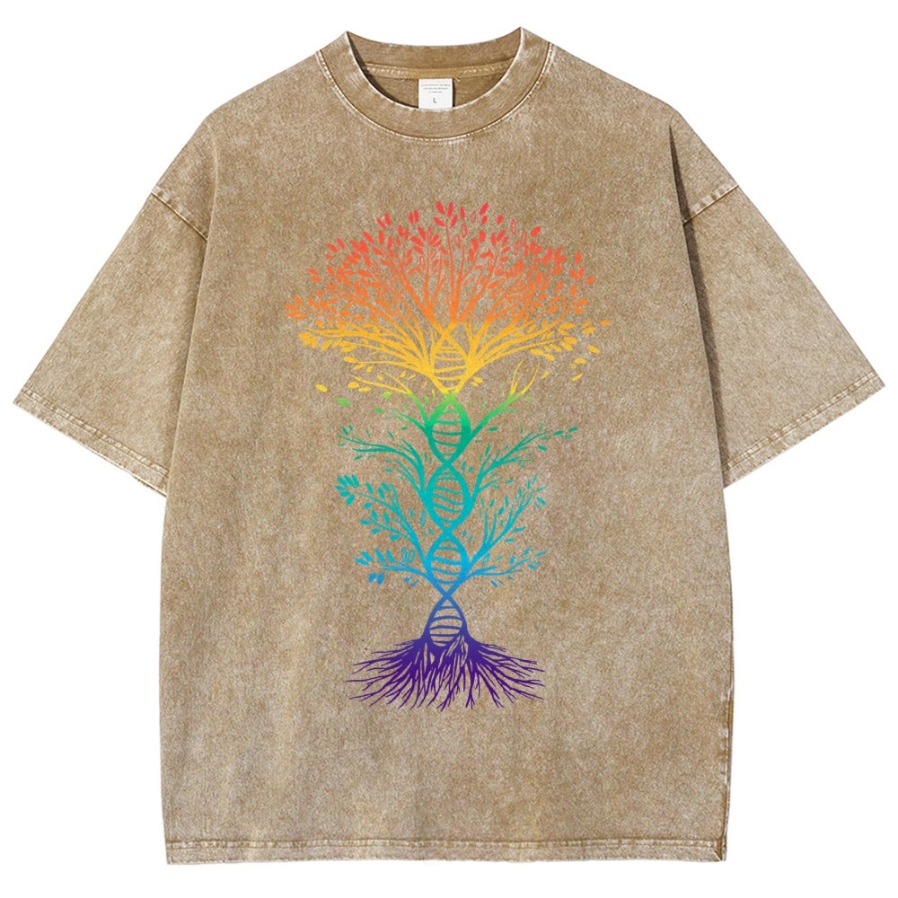 DNA Tree Of Life Science Vintage Distressed T-shirt
