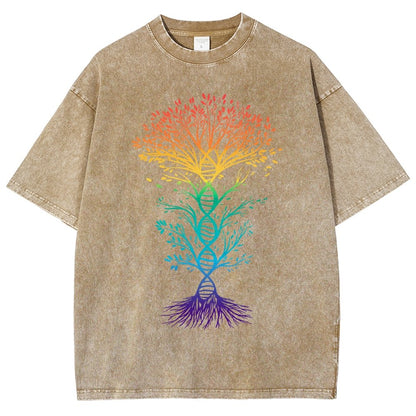 DNA Tree Of Life Science Vintage Distressed T-shirt