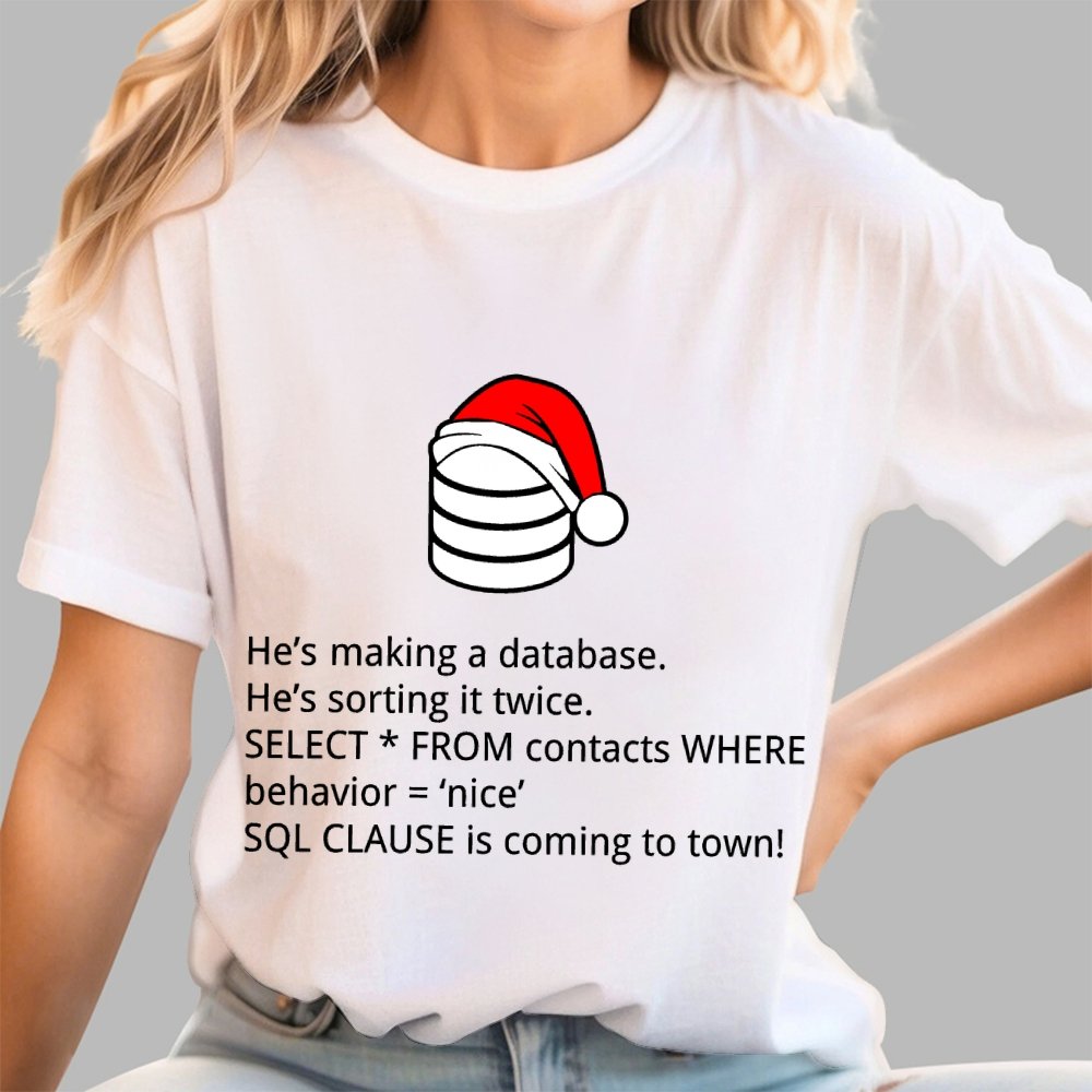 he's making a table Christmas Geek T-Shirt