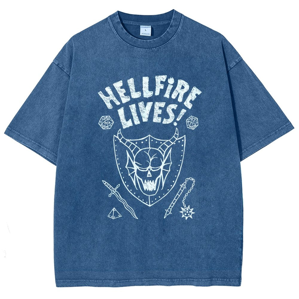 Hellfire Lives Vintage Distressed T-shirt