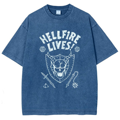 Hellfire Lives Vintage Distressed T-shirt