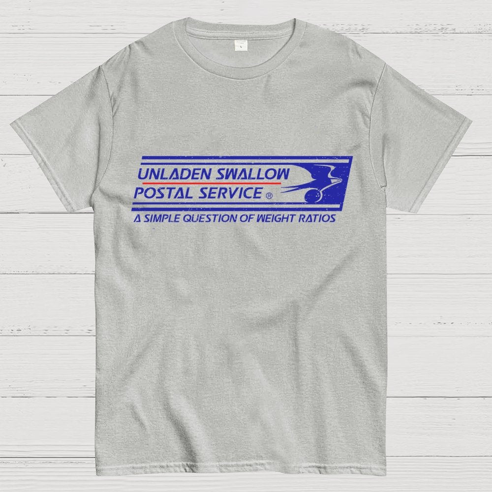 Unladen Swallow Postal Service Geek T-Shirt