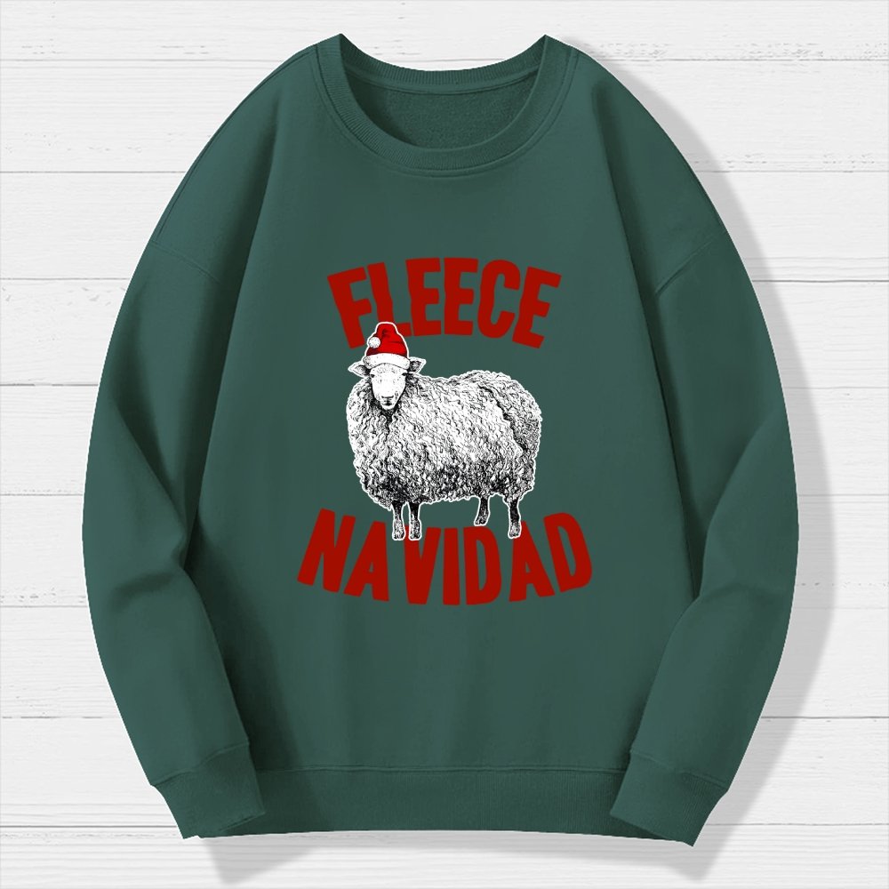 FLEECE NAVIDAD Christmas Geek Cotton Sweatshirt