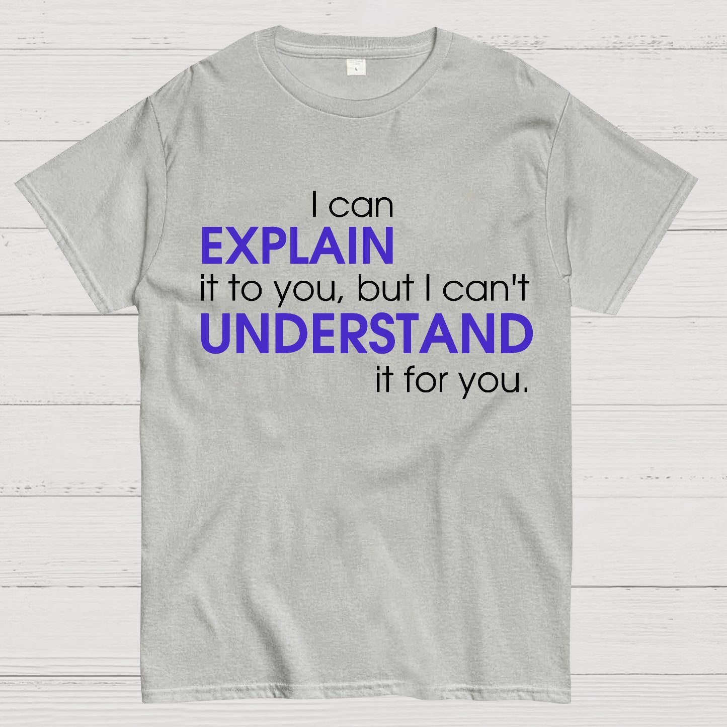 I can EXPLAIN it to you but I can't UNDERSTAND it for you Geek T-Shirt