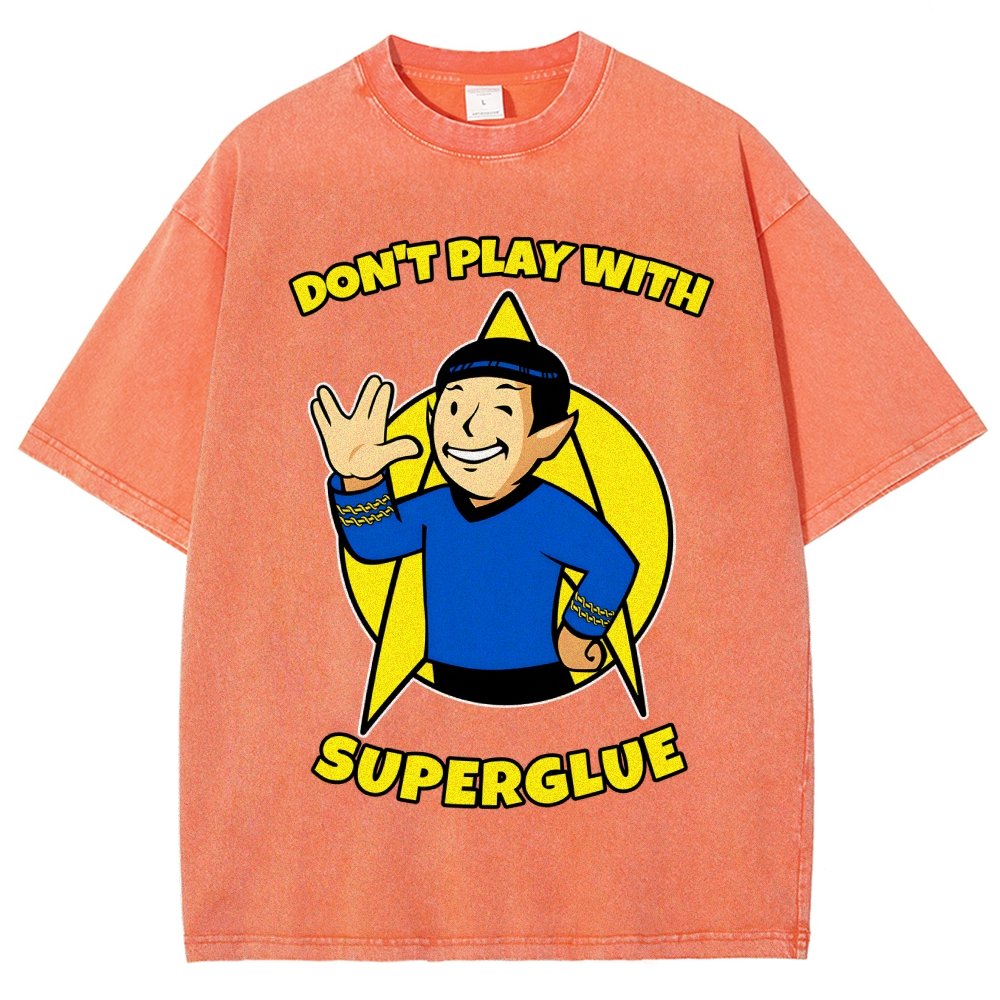 Don't Play With Superglue Vintage Distressed T-shirt