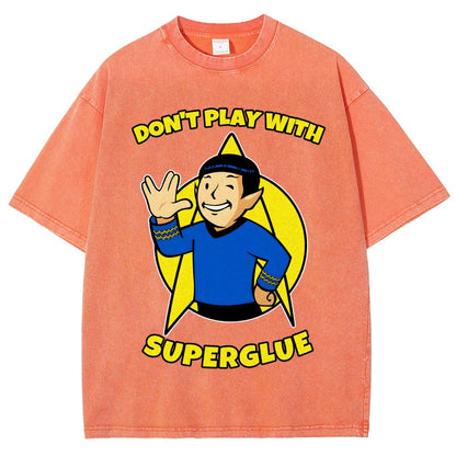 Don't Play With Superglue Vintage Distressed T-shirt