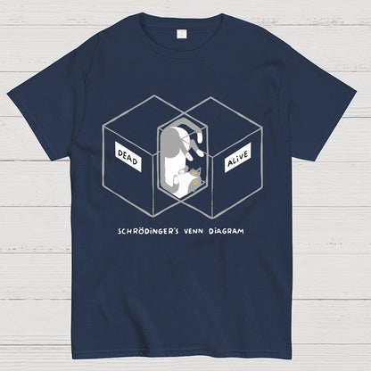 Schrodingers Venn Diagram Geek T-Shirt