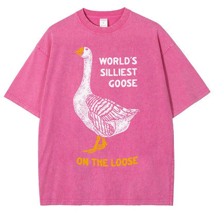 World's Silliest Goose Vintage Distressed T-shirt