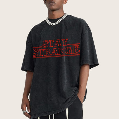 Stay Strange Vintage Distressed T-shirt