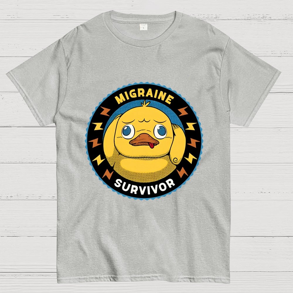 Migraine Survivor Funny Duck Geek T-Shirt