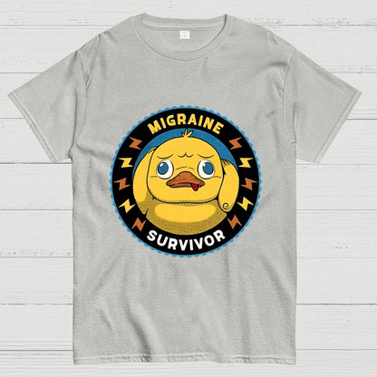 Migraine Survivor Funny Duck Geek T-Shirt