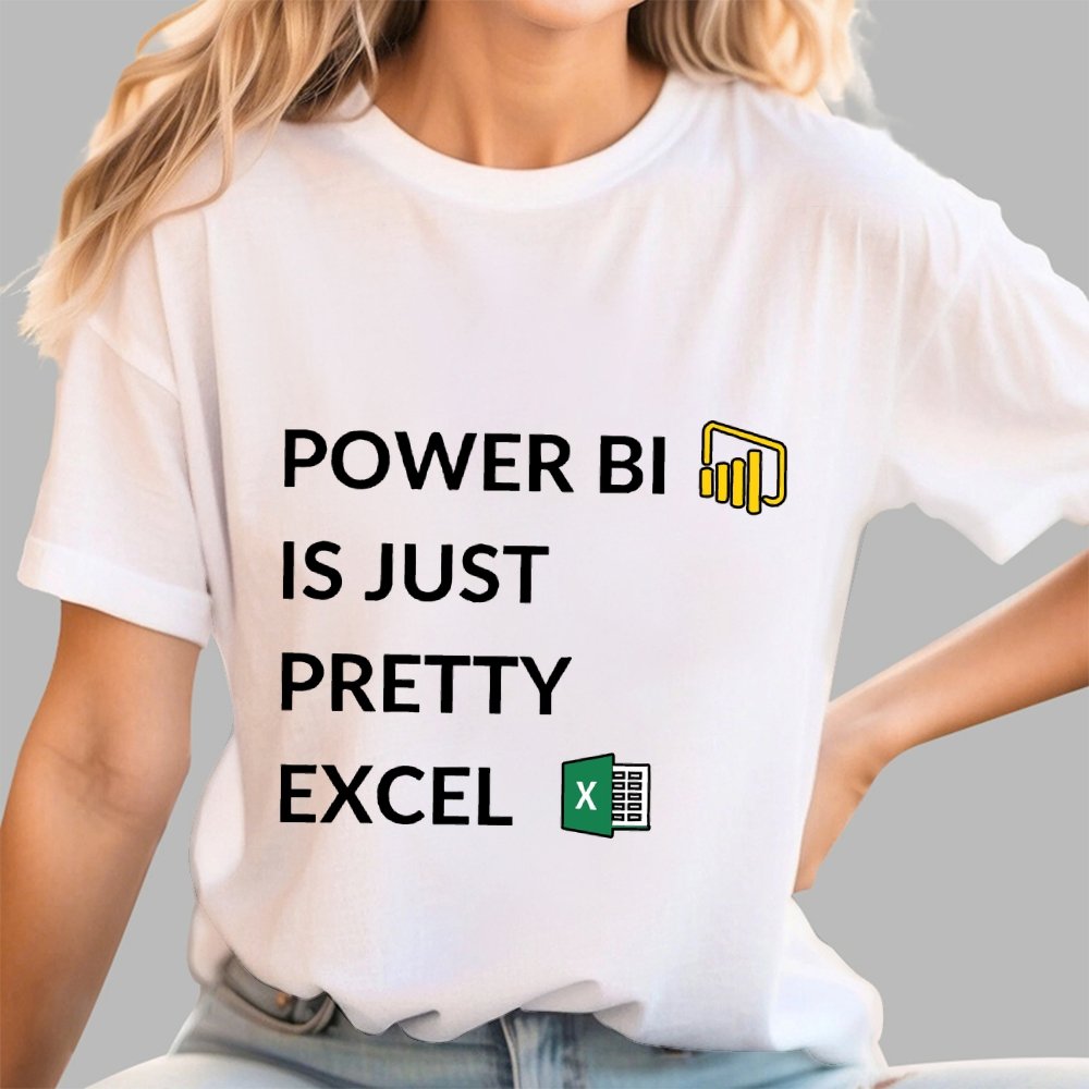 Excel VS Power BI Unisex Geek T-Shirt