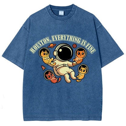Houston Everything is Fine Vintage Distressed T-shirt
