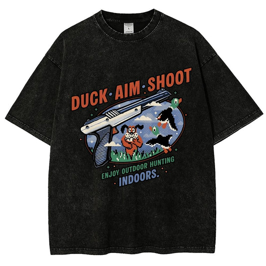 Duck Aim Shoot Vintage Distressed T-shirt