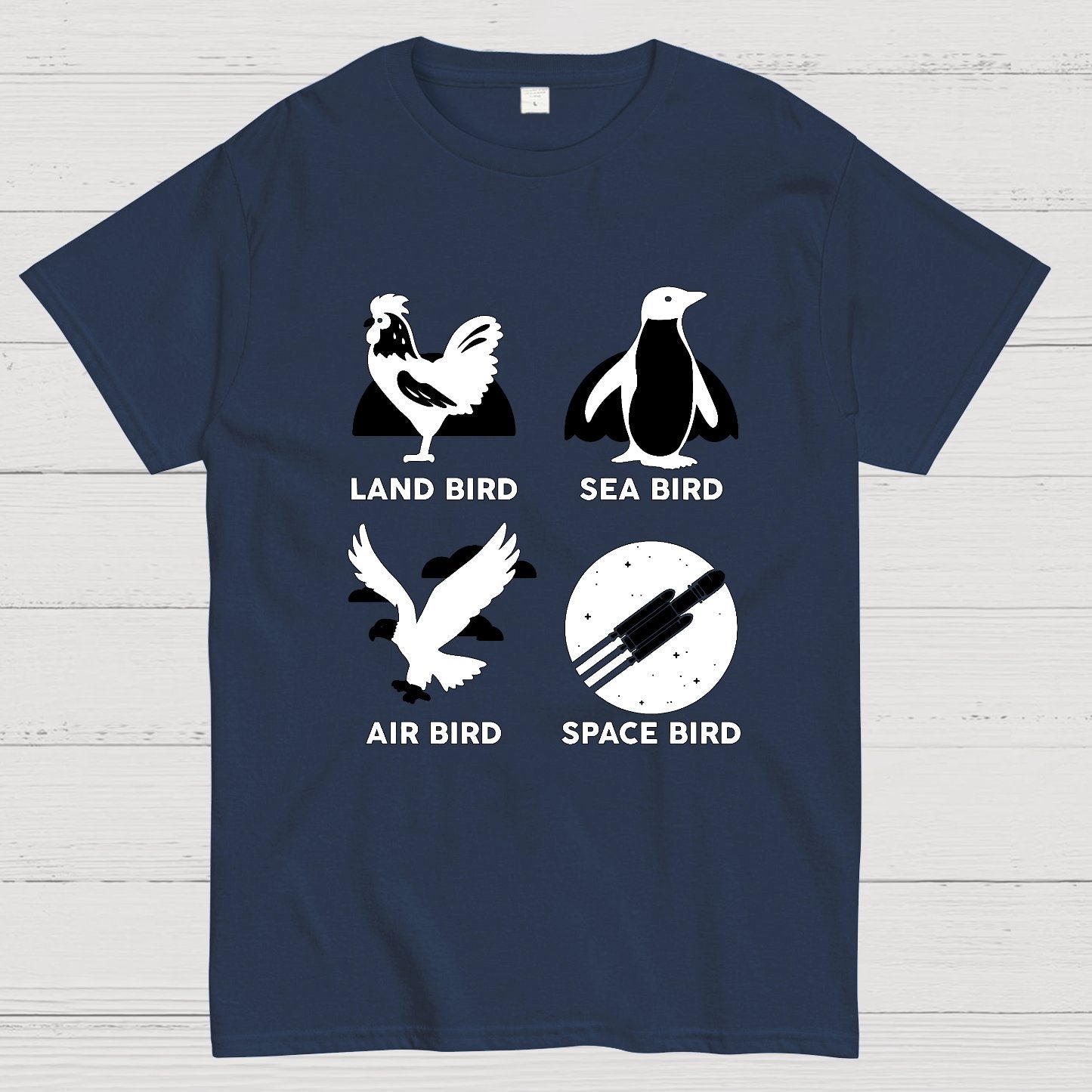 Bird Types Funny Geeky T-Shirt