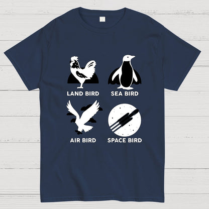 Bird Types Funny Geeky T-Shirt