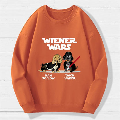Wiener Wars Funny Dachshund Geek Cotton Sweatshirt